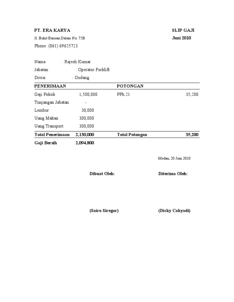 Slip Gaji