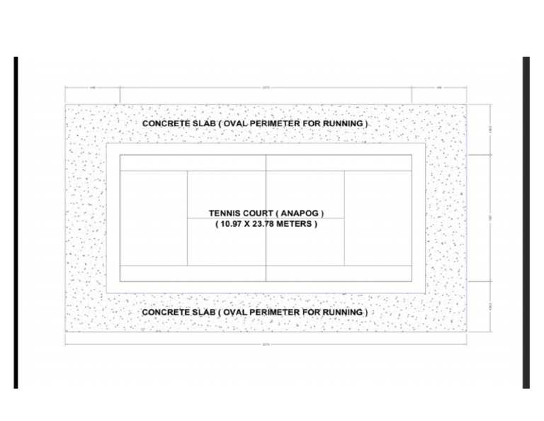 Proposed Plan For Tennis Court | PDF