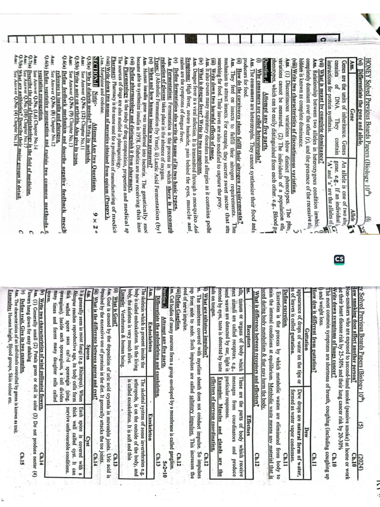 Bio class 10 pdf