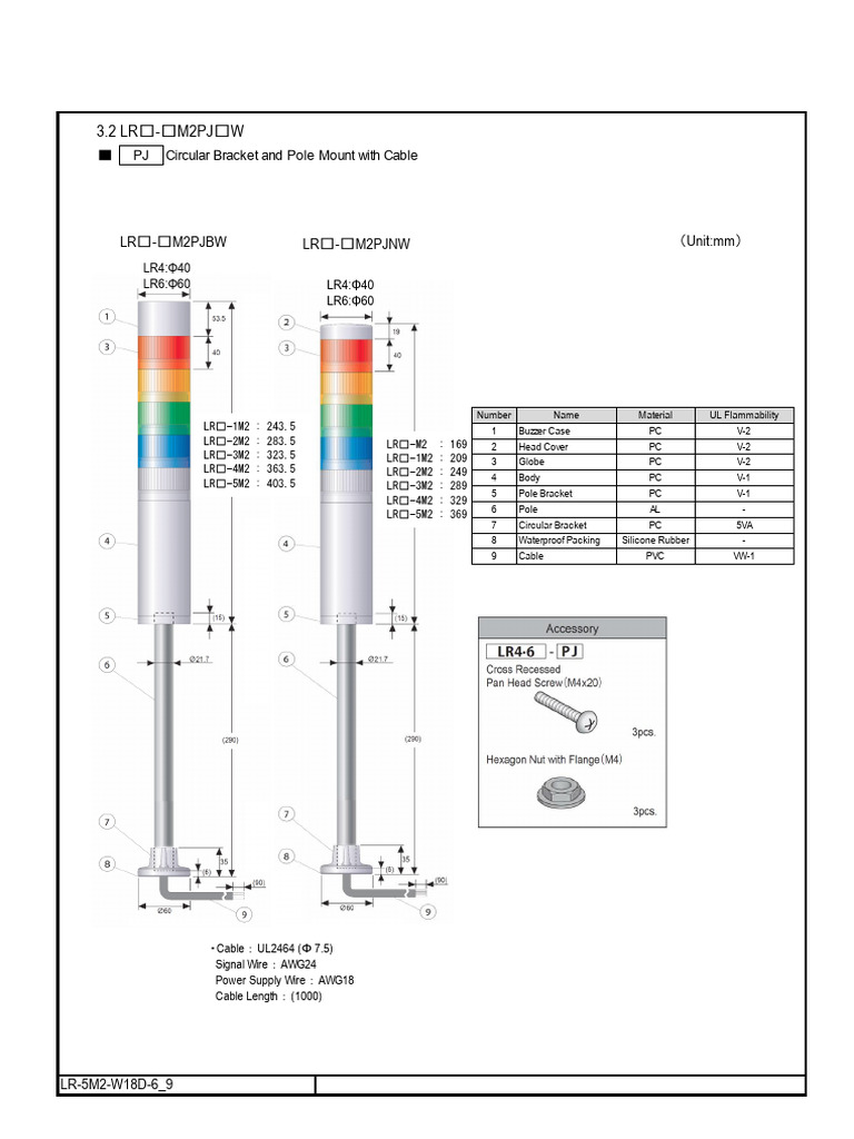LR4 Series - Specifications - AC Type (En) 6 | PDF