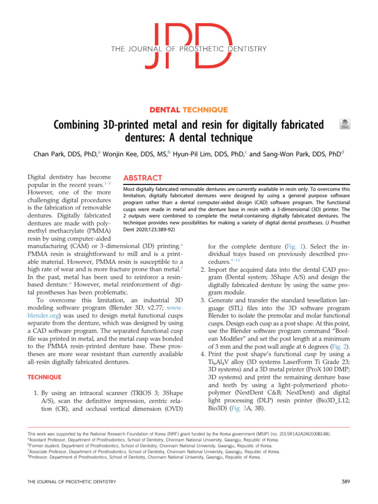 1 s2.0 S002239131930335X Main | PDF | Dental Implant | Dentures