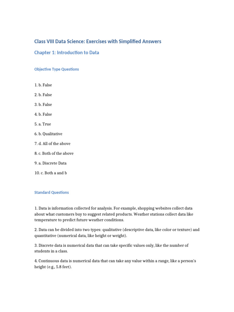 Data Science Excercises (Chaprers 1-4) | PDF | Data Science | Data Analysis