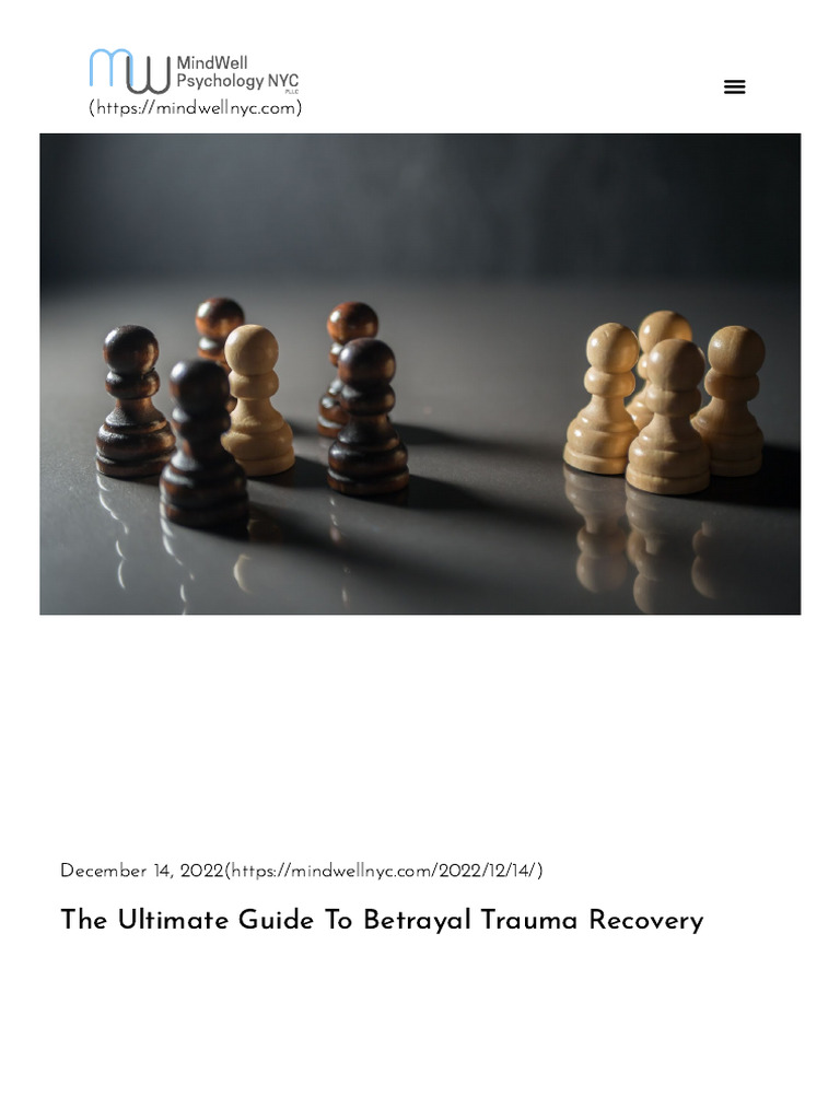 The Ultimate Guide To Betrayal Trauma Recovery - Mindwell NYC | PDF ...