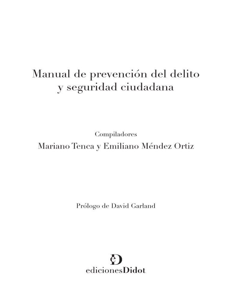 Prevención del Delito y Seguridad Ciudadana | PDF | Castigos | Policía