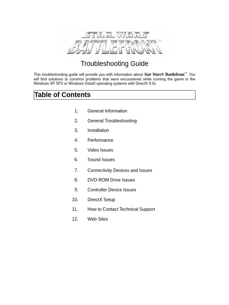Star wars battlefront trouble pdf microsoft windows display