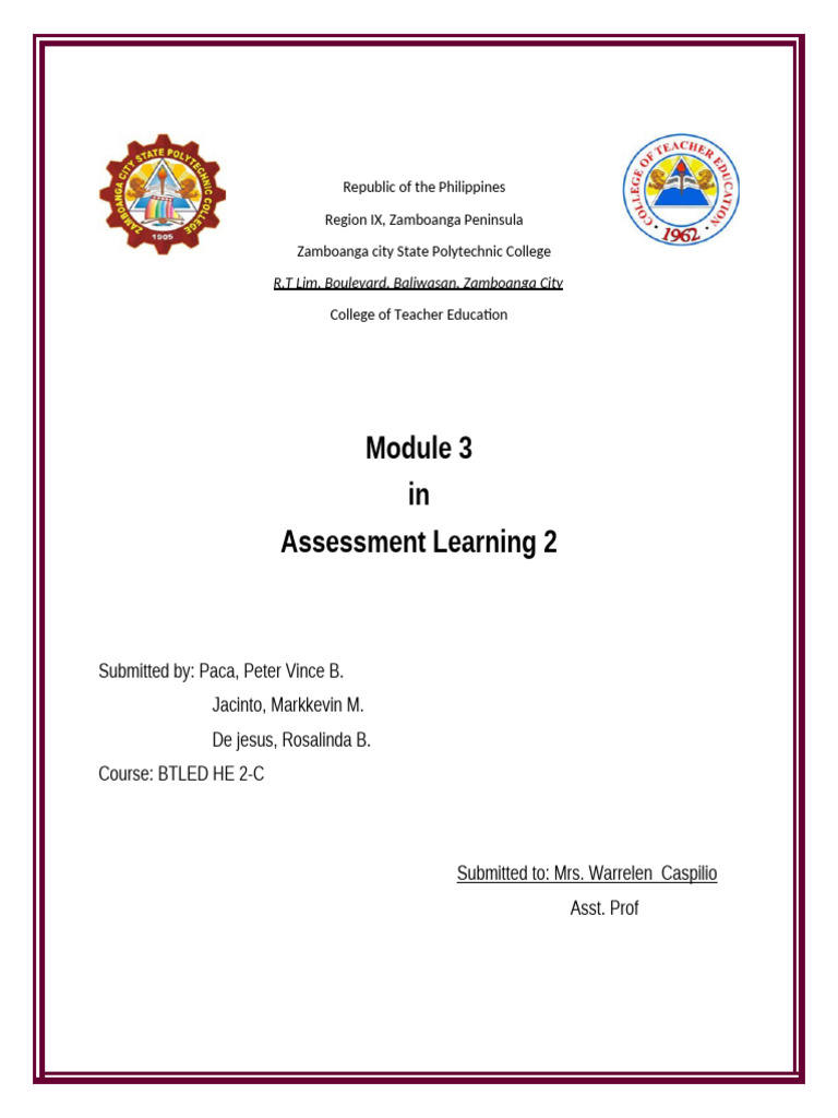 Differentiating Assessment Types in Education | PDF | Cognitive Science ...