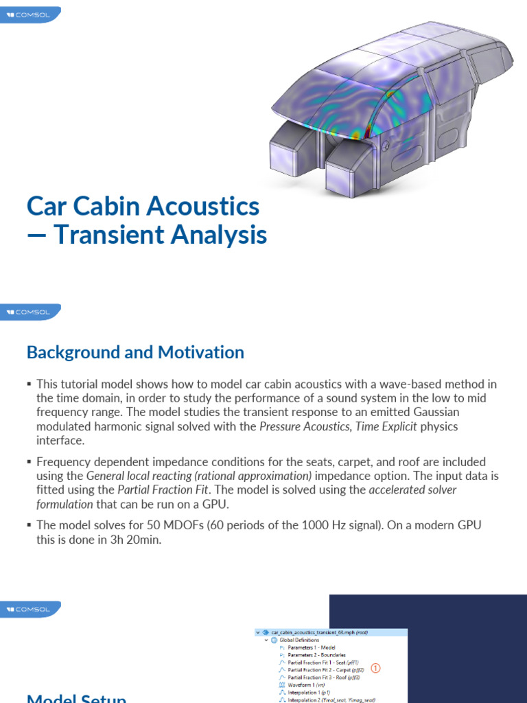 Car Cabin Acoustics Transient 63 | PDF