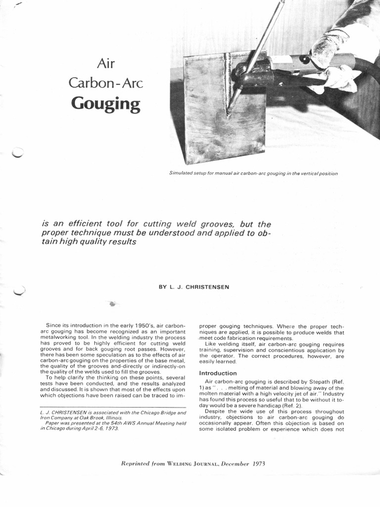 Arc Air Gouging PDF