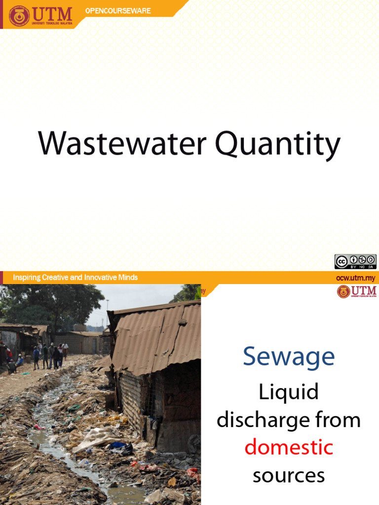 SAB 2922 Chapter 4 Wastewater Quantity | PDF