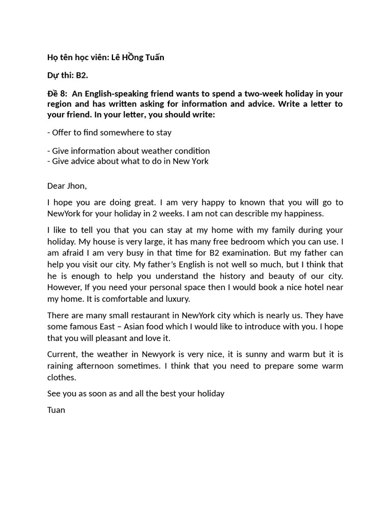 Letter Holiday Tips For New York Pdf