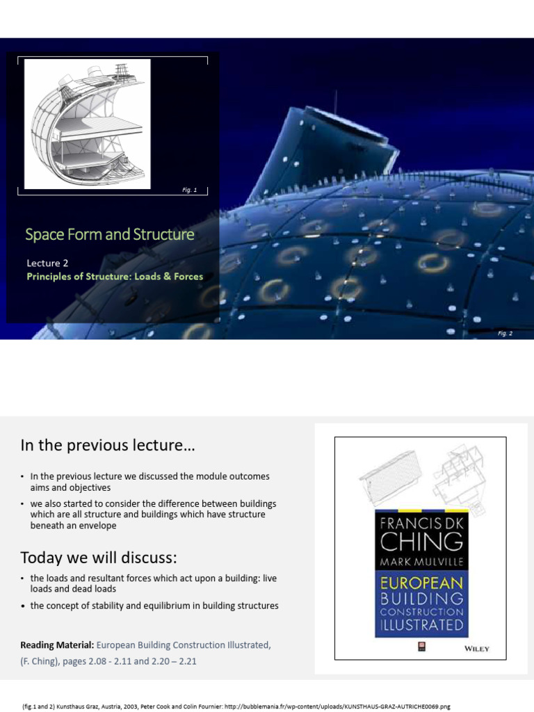 Space Form and Structure Lecture 02 Loads and Forces | PDF | Beam ...