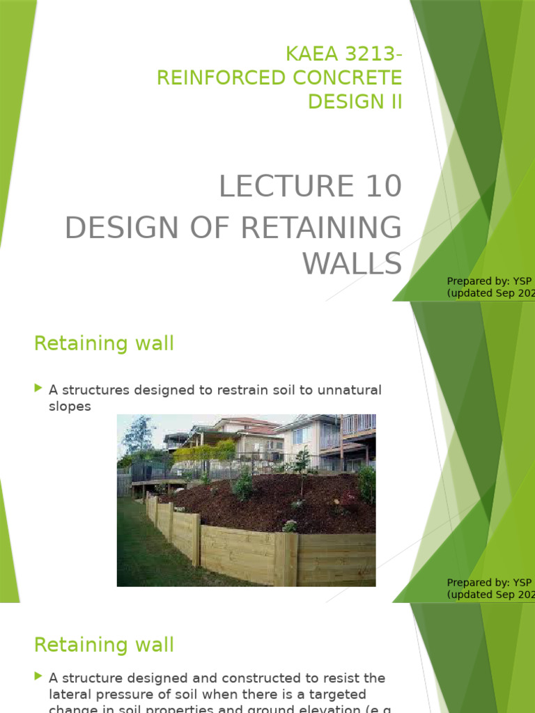 L-Shaped Retaining Wall Design Guide | PDF | Soil | Structural Engineering