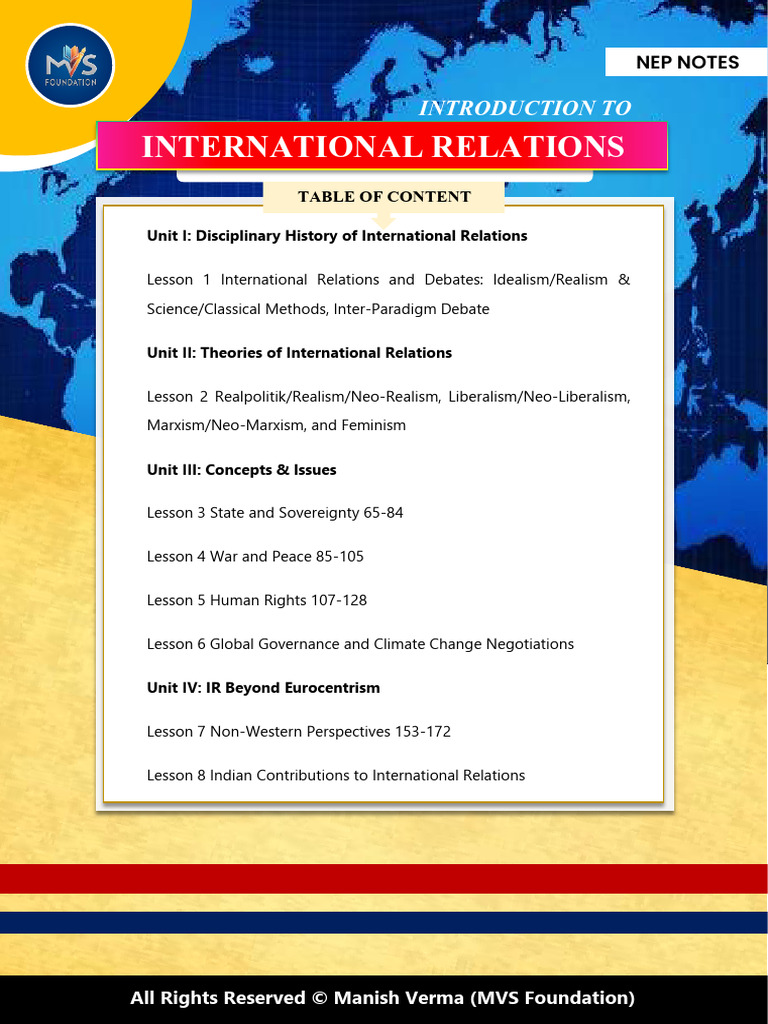 Introduction To International Relations English | PDF | Gender Studies ...