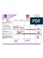 Calendario Febrero - Preescolar y Primaria