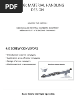 Screw Conveyor Design and Components | PDF | Bearing (Mechanical) | Screw
