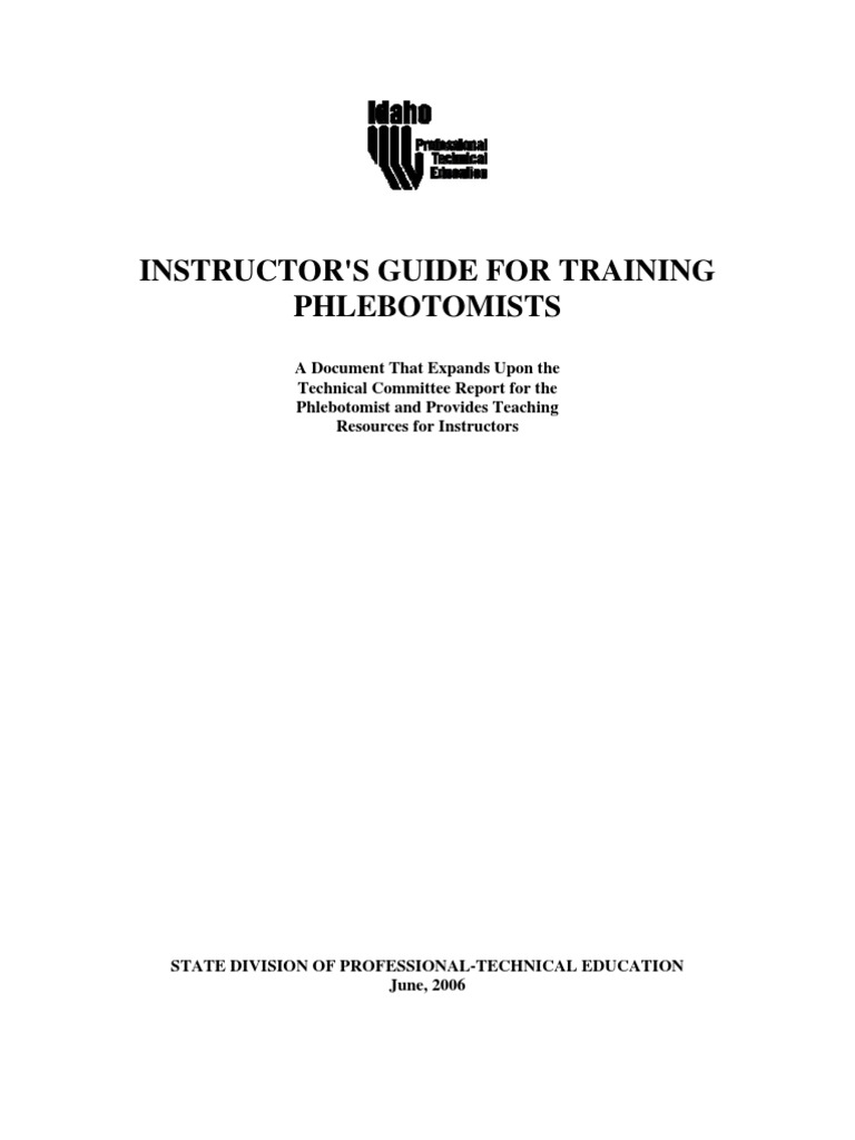 Phlebotomy Curriculum | PDF | Electronic Health Record | Medical Laboratory