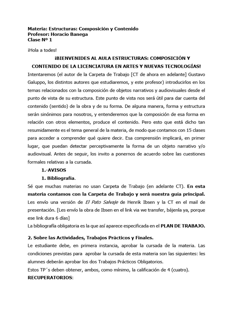 Clase 1 ECC 2024 - 2 | PDF | Verdad | Estética