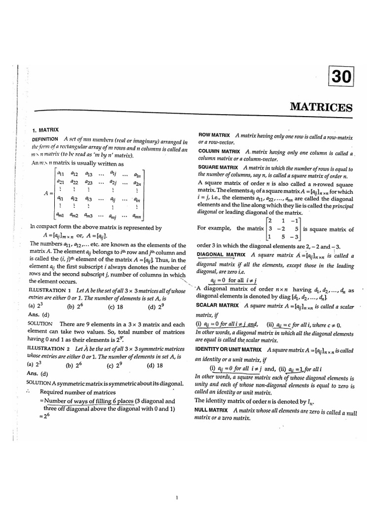 Matrix Math | PDF