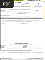 Employee Job Function Template