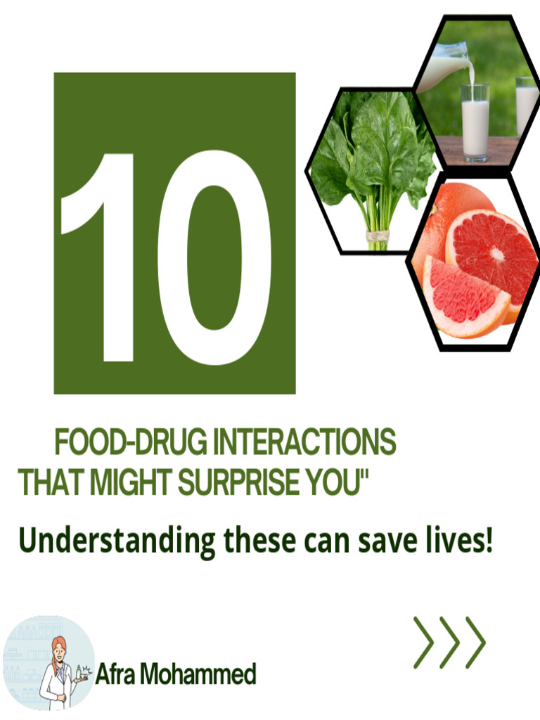 10 FoodDrug Interactions You Should Know About PDF Stimulant Statin