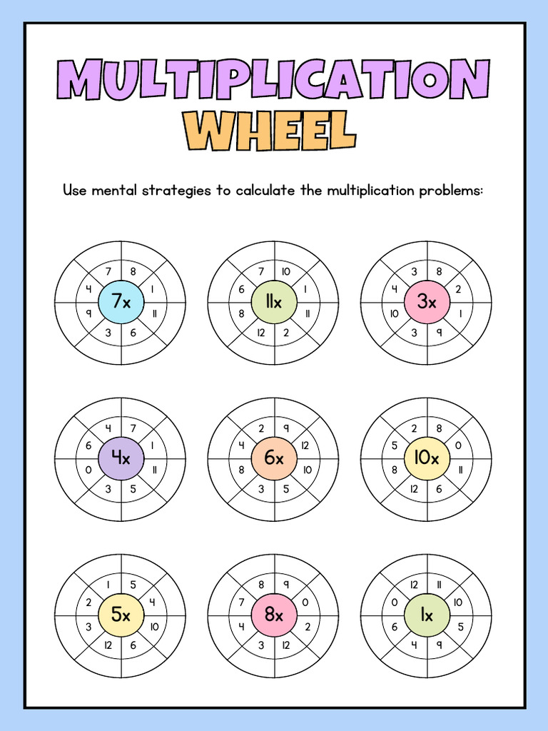 Multiplication Wheel Strategies | PDF