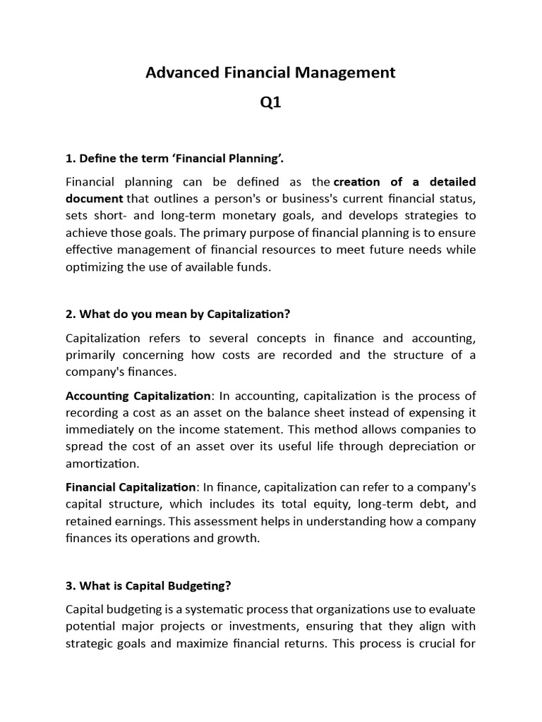 Key Concepts in Financial Management | PDF | Factoring (Finance) | Dividend