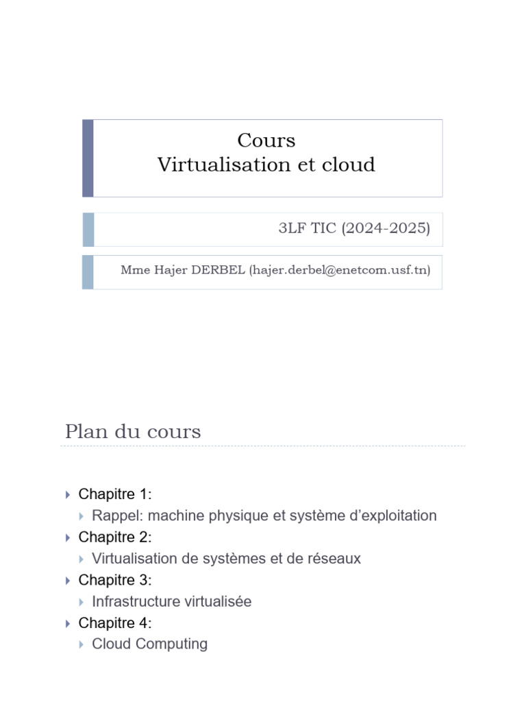 Virtualisation et Cloud Computing | PDF | Virtualisation | Machine ...