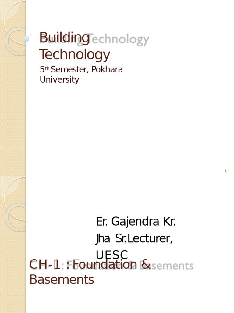 Foundation Types and Functions in Building | PDF | Deep Foundation ...