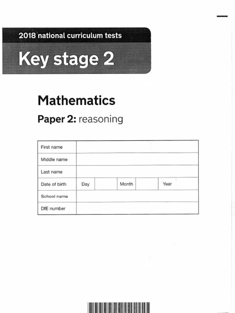 2018 KS2 SATs Maths Paper 2 Solutions | PDF