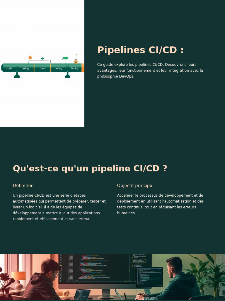 Guide des Pipelines CI/CD et DevOps | PDF | Développement de logiciel ...