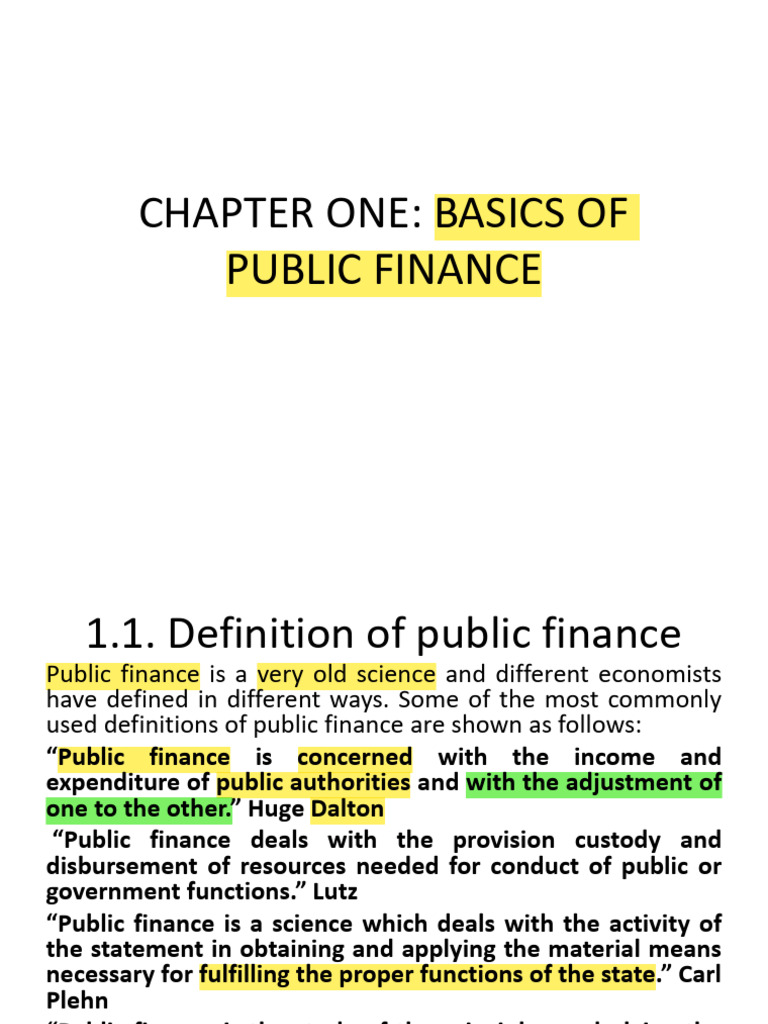 CHAPTER ONE (2) tax | PDF | Public Finance | Fiscal Policy