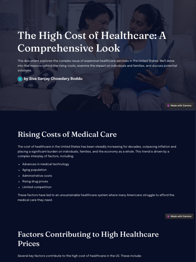 The High Cost of Healthcare A Comprehensive Look | PDF | Preventive ...