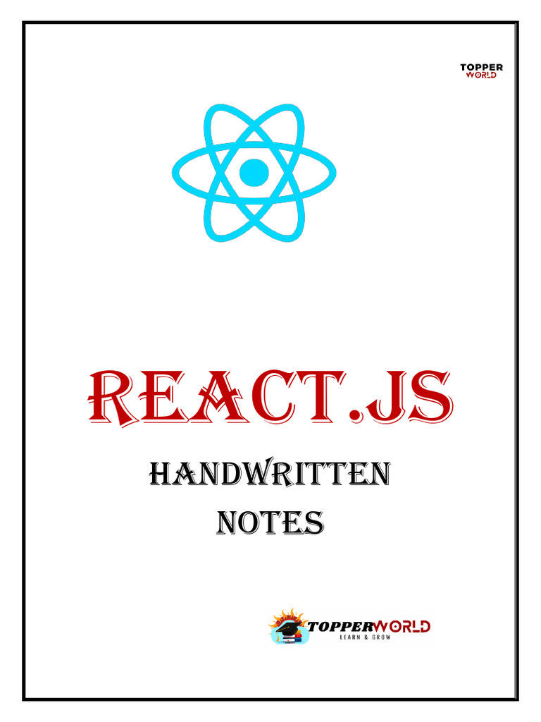 React - Js Handwritten Notes | PDF
