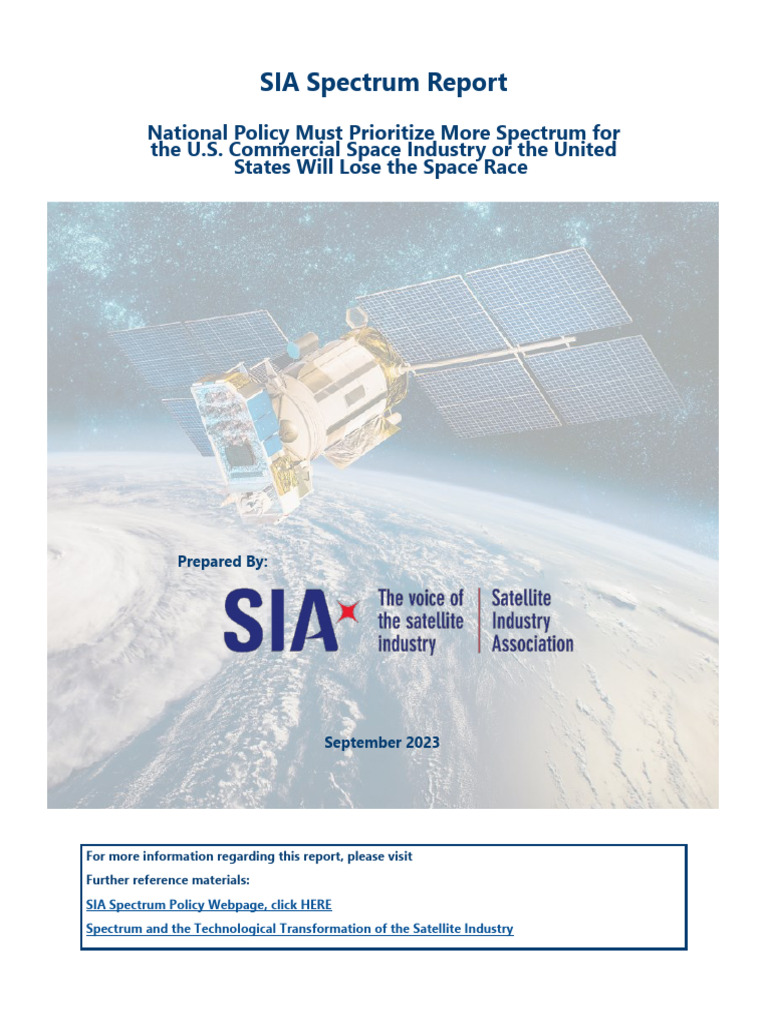 Spectrum-Report-September-FINAL-2.0 | PDF | Sustainability | Satellite