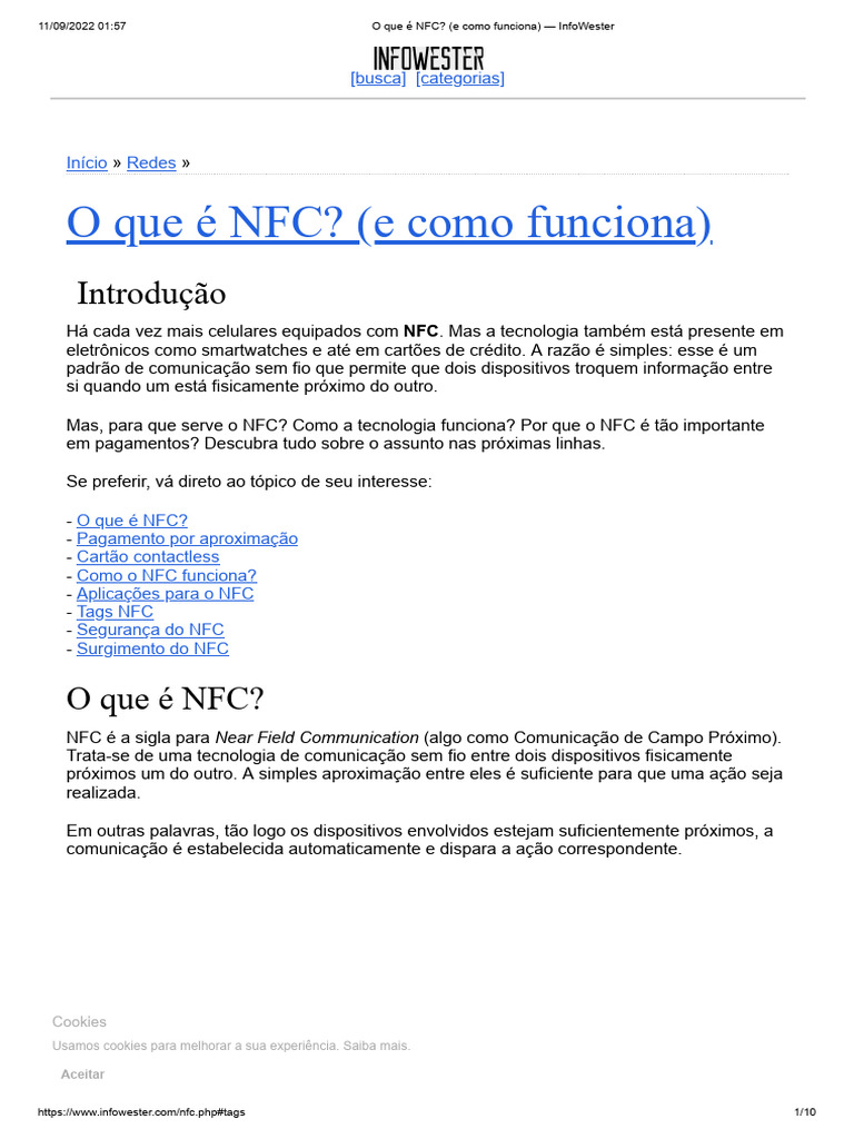 Entendendo a Tecnologia NFC | PDF | Cartão de crédito | Tecnologia da ...