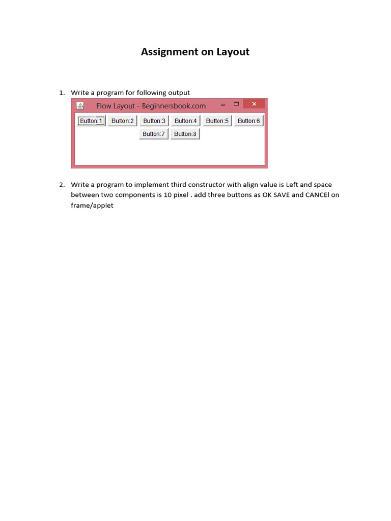 Assignment On Layout Pdf