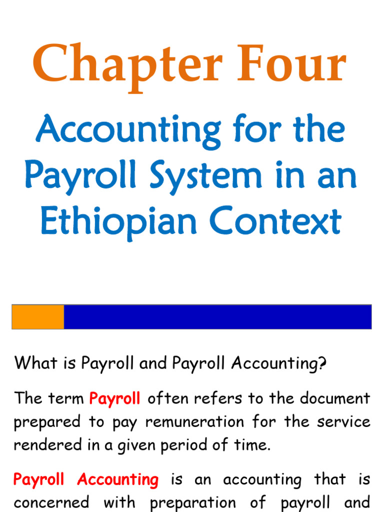 Ethiopian Payroll System Overview | PDF | Payroll Tax | Payroll