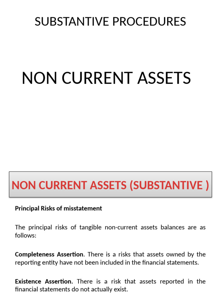 Non Current Assets (Tangible) Converted | PDF | Depreciation | Fixed Asset