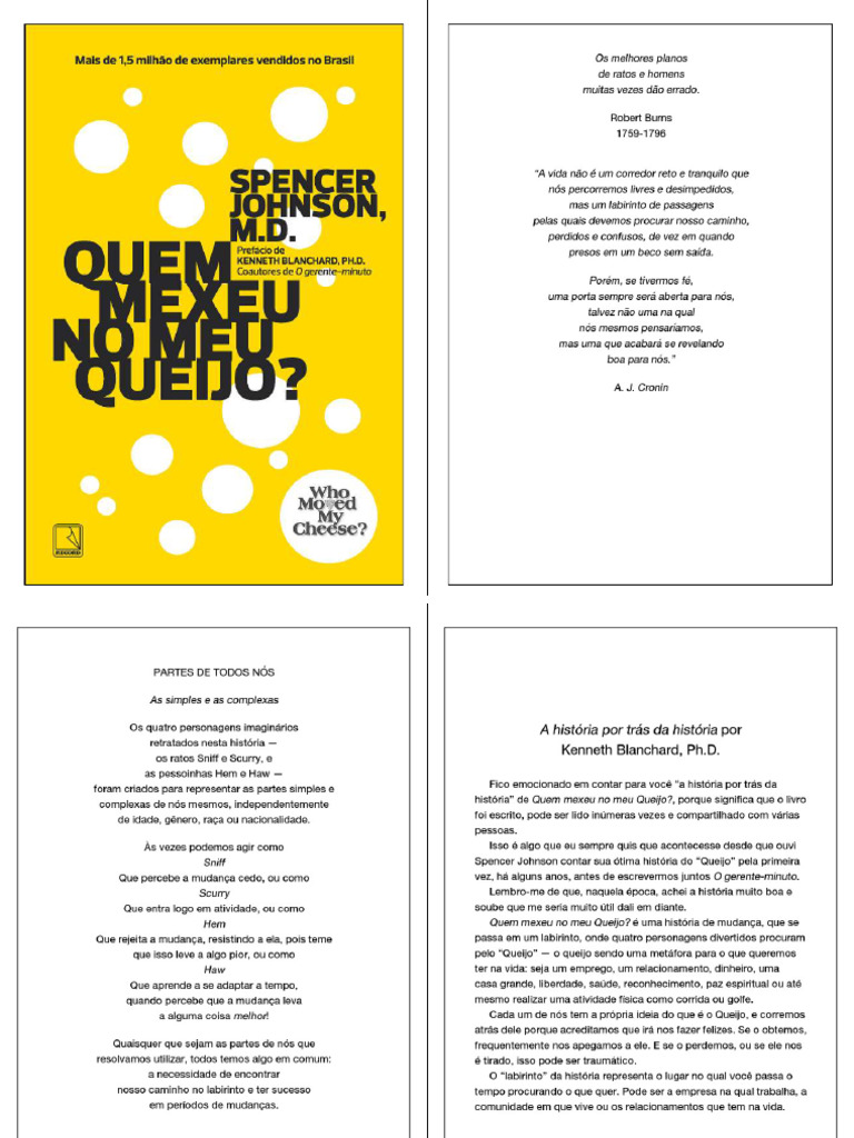 Quem Mexeu No Meu Queijo - 1º Encontro | PDF