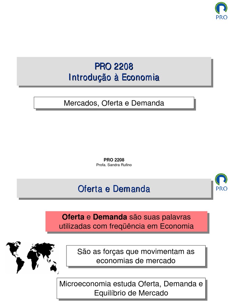 Introdução à Economia: Oferta e Demanda | PDF | Demanda | Oferta e procura