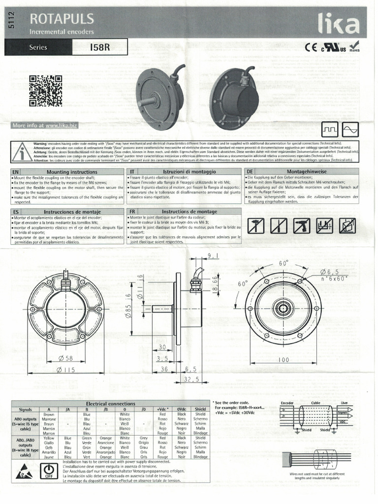 Encoder Lika-I58r | PDF