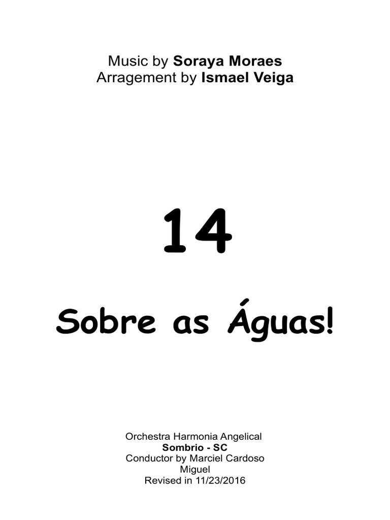 014 - Sobre As Aguas - Partituras e Partes | PDF | Instruments de