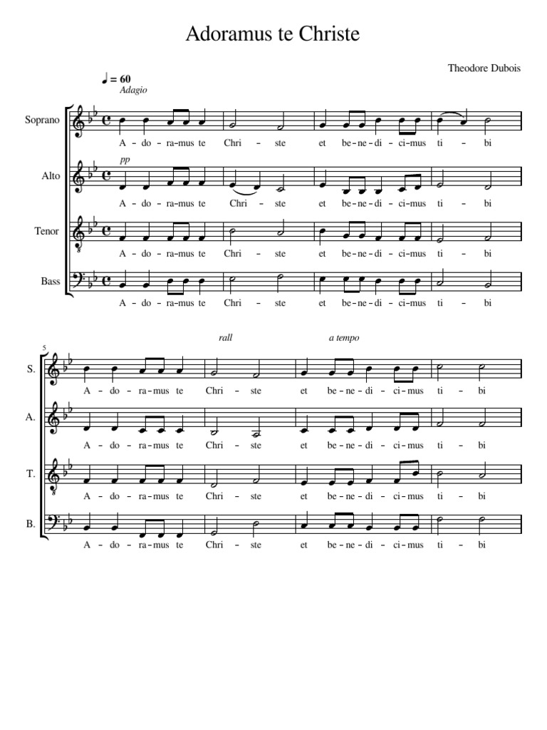 Adoramus Te Christe | PDF