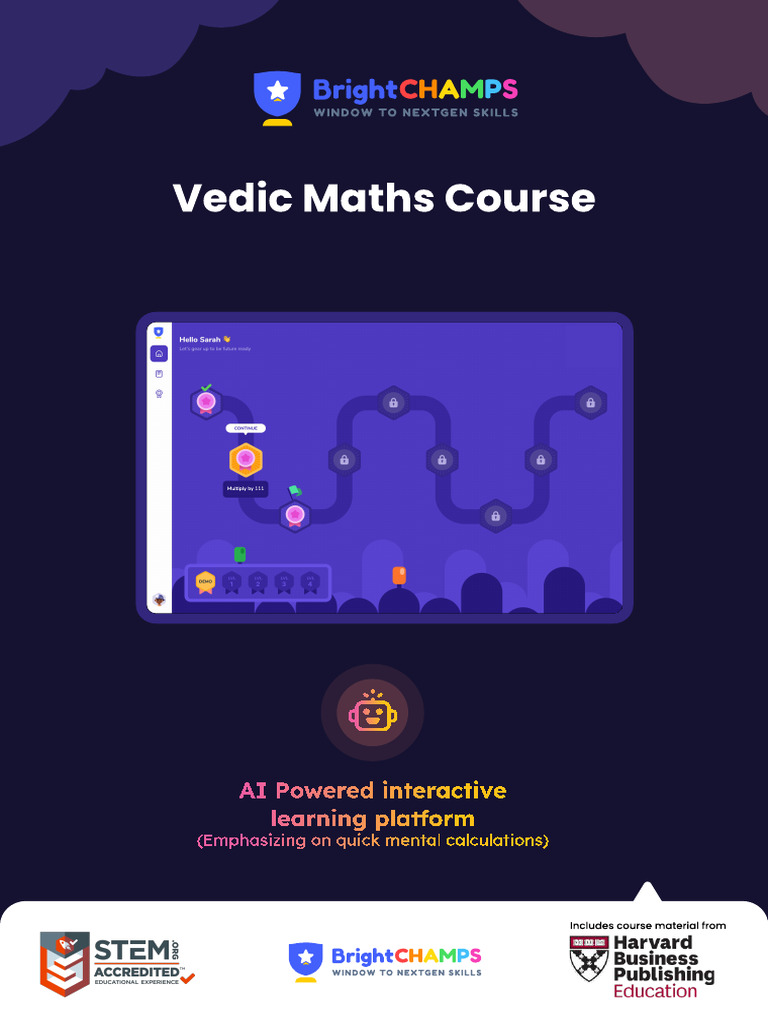 Vedic Maths Brochure | PDF | Mathematics | Learning