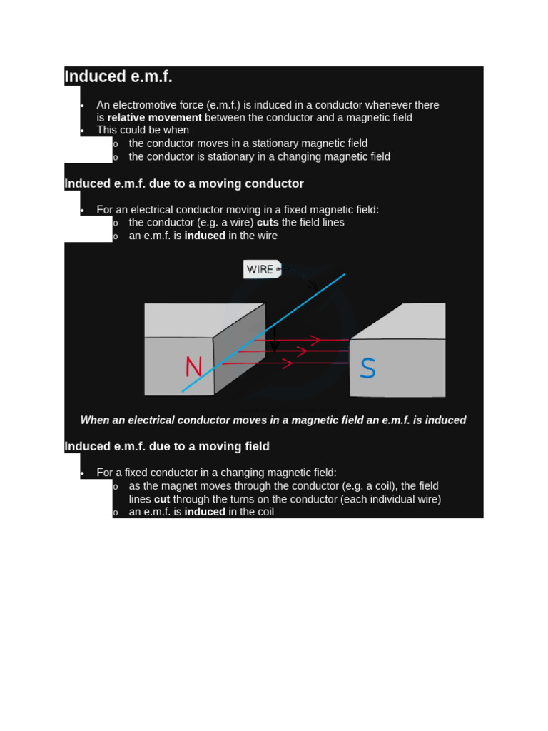 Electro Megnetic Induction | PDF | Electromagnetic Induction | Magnetic ...