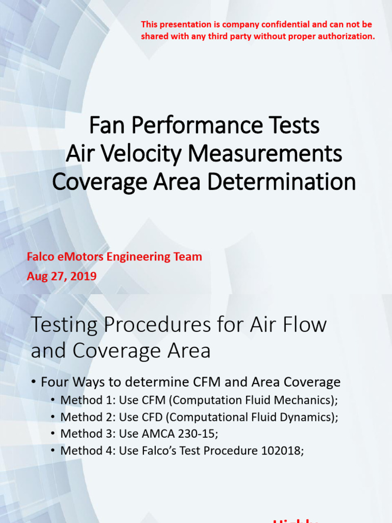 Certified Fan Performance Testing Guide | PDF | Computational Fluid ...