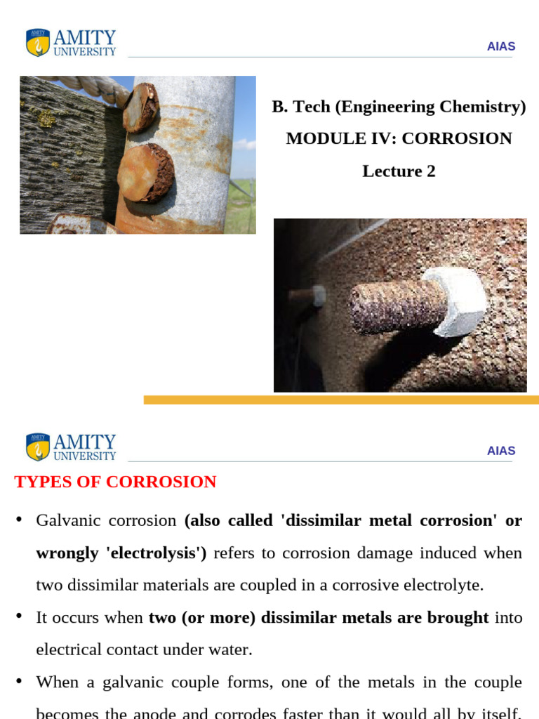 Understanding Galvanic Corrosion Types | PDF | Corrosion | Anode