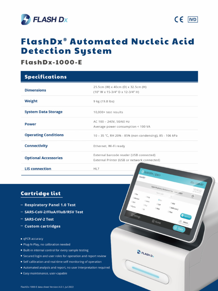 FlashDx 1000 E EN | PDF