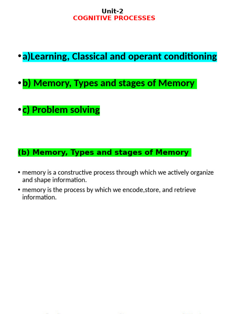 memory | PDF | Memory | Recall (Memory)