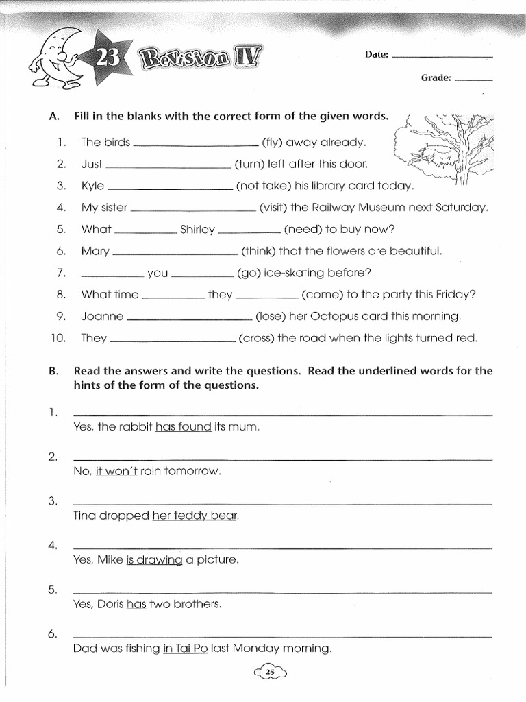 Week 19 - Tenses Extra Exercise 4 | PDF